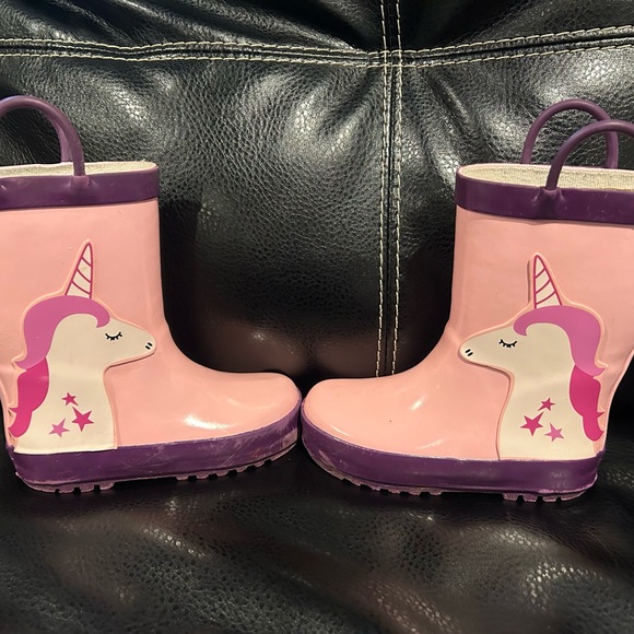 Unicorn Rain Boots-8T - Picture 1 of 7